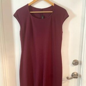St. John Collection Deep Red Mini Dress